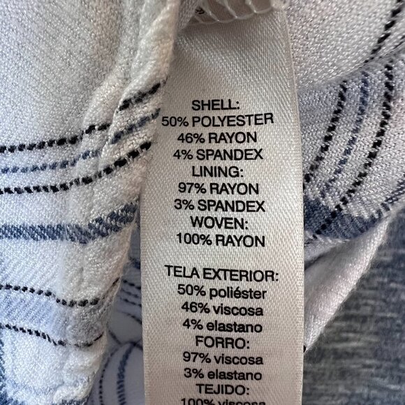 White House Black Market Top Womens Size Medium Petite Plaid Hem Knit Pullover - Picture 11 of 14